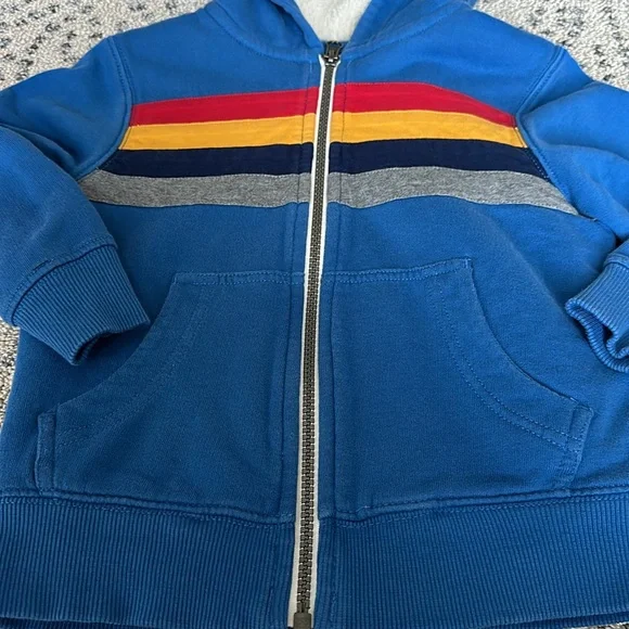 Hanna Andersson shearling lined hoodie size 4 - Picture 3 of 6